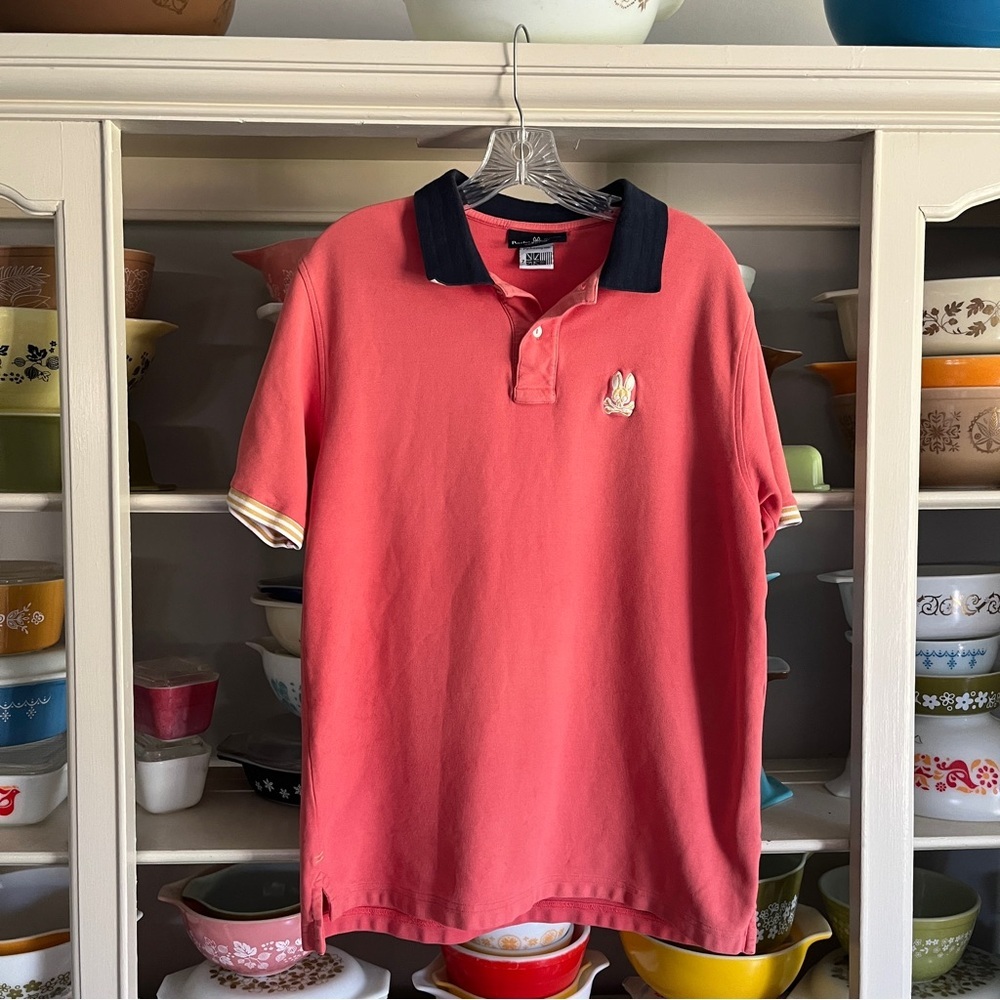 Psycho Bunny Salmon Polo Shirt - Size Small